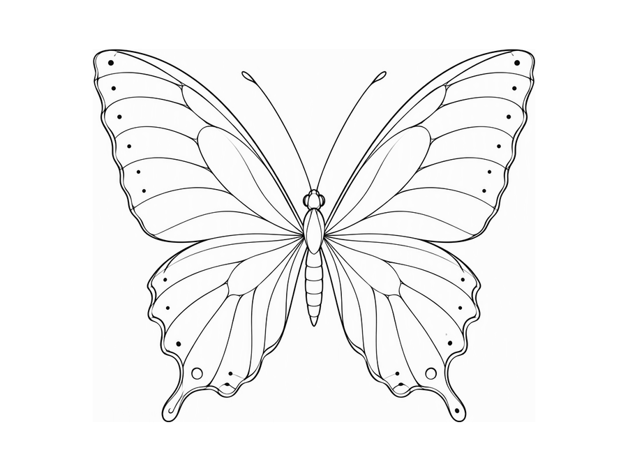 Fine line butterfly design
