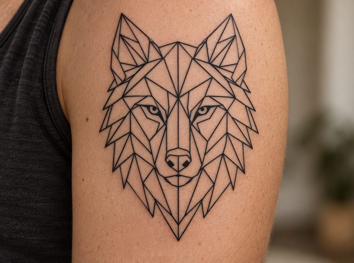 Geometric tattoo (AI-generated preview)