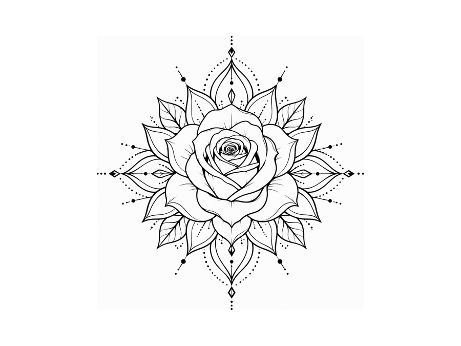 Rose mandala