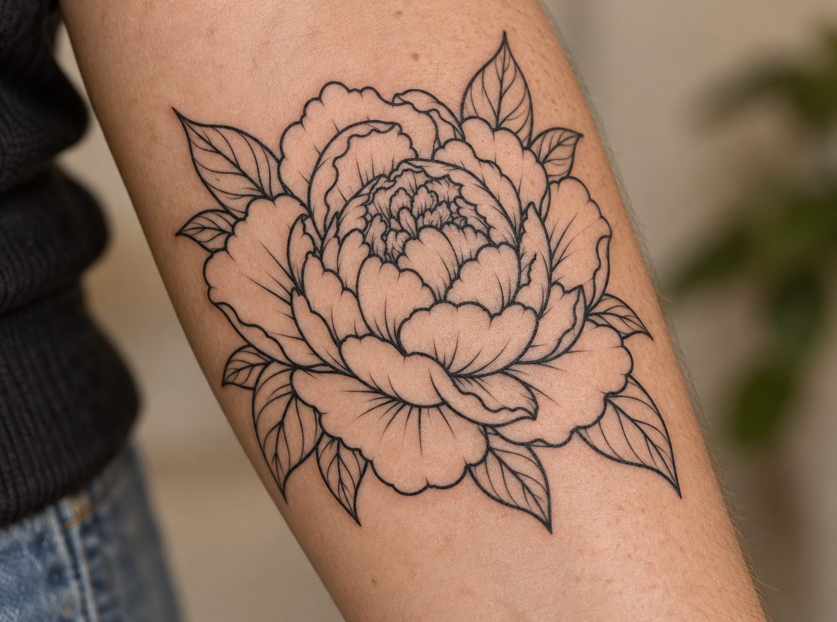 Cover-Up Name tattoo idea (AI-generated preview)