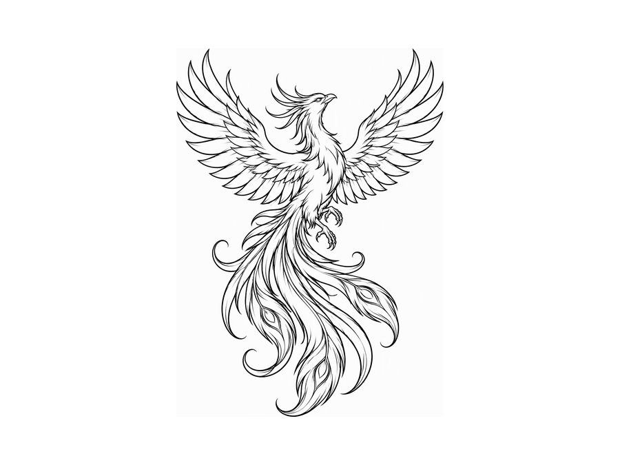 Phoenix tattoo design